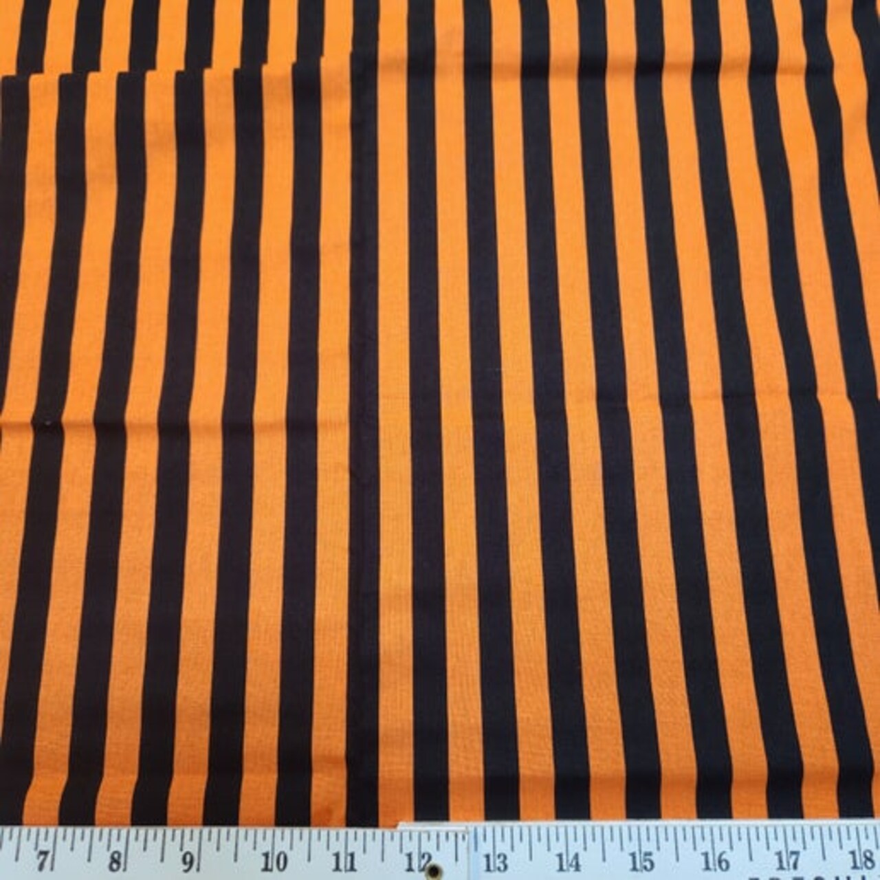 David Textiles 18" x 21" Cotton Halloween Fat Quarter - Stripe Print